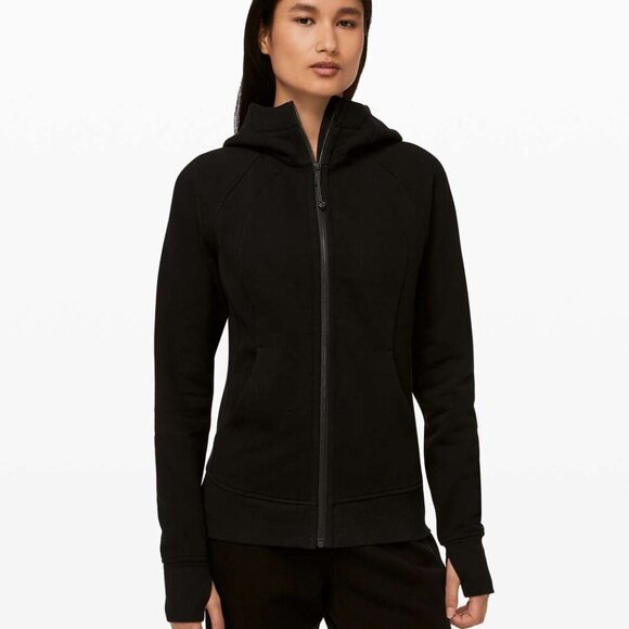 Lululemon Scuba Hoodie *Light Cotton Fleece Black- Size 6 - Picture 1 of 13